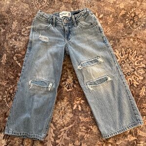 Abercrombie Kids Light Blue Low Rise Baggy Jeans